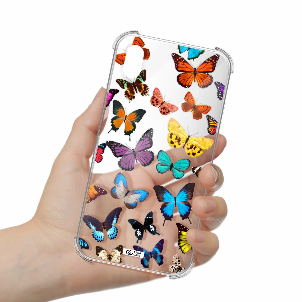 Colorful Butterflies Apple iPhone XR Clear PC Case
