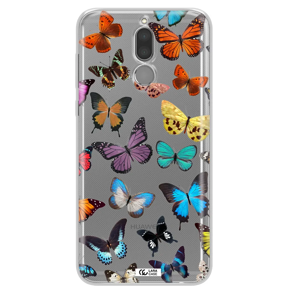 Colorful Butterflies Huawei Mate 10 Lite Clear TPU Case