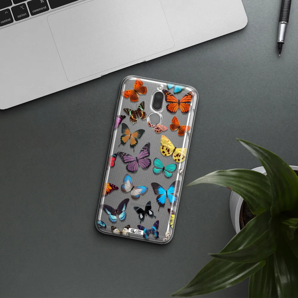 Colorful Butterflies Huawei Mate 10 Lite Clear TPU Case