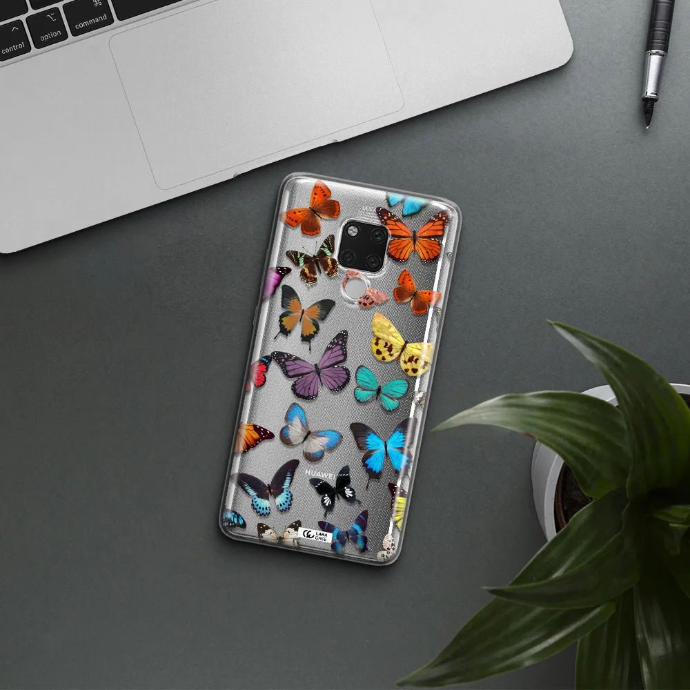 Colorful Butterflies Huawei Mate 20X Clear TPU Case