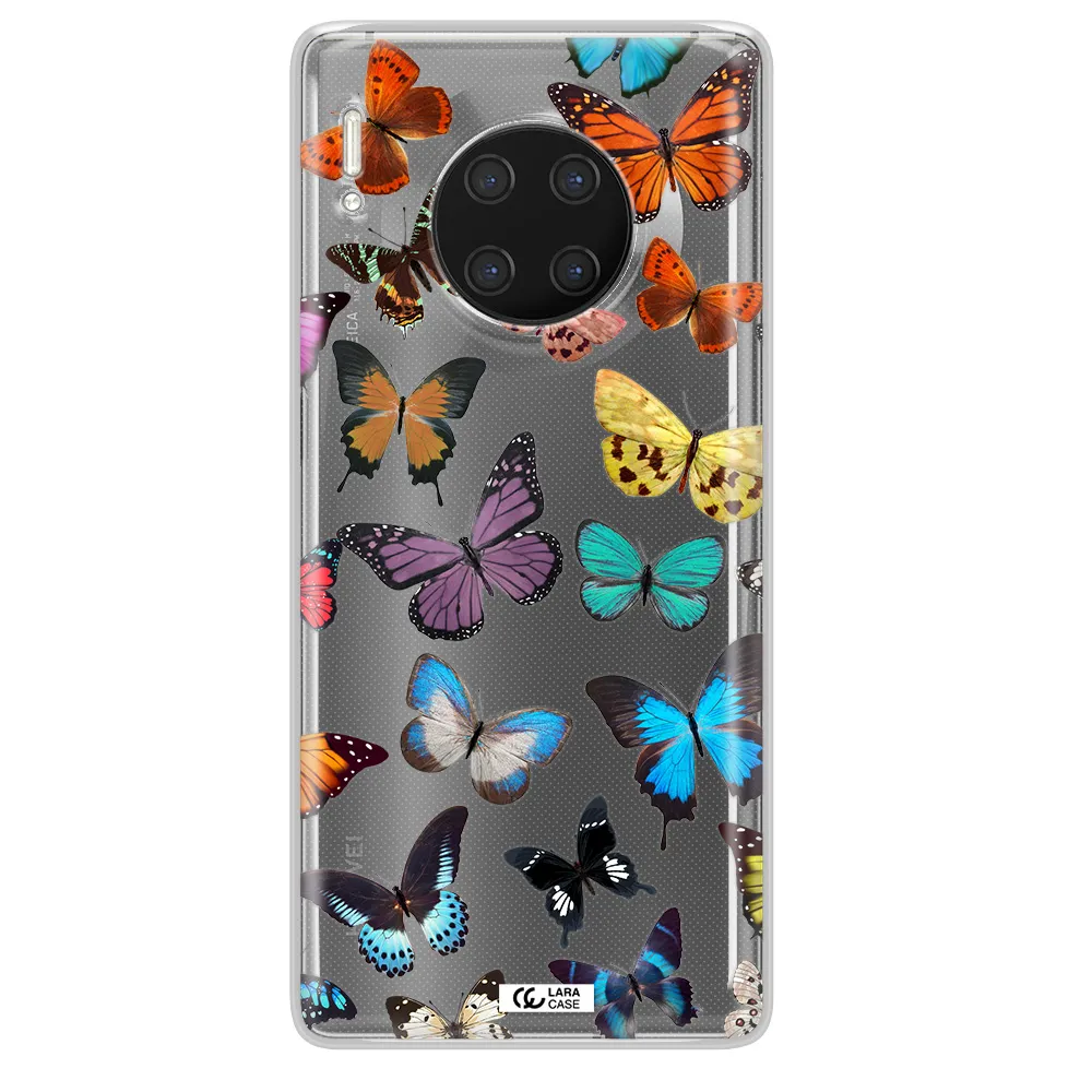 Colorful Butterflies Huawei Mate 30 Pro Clear TPU Case