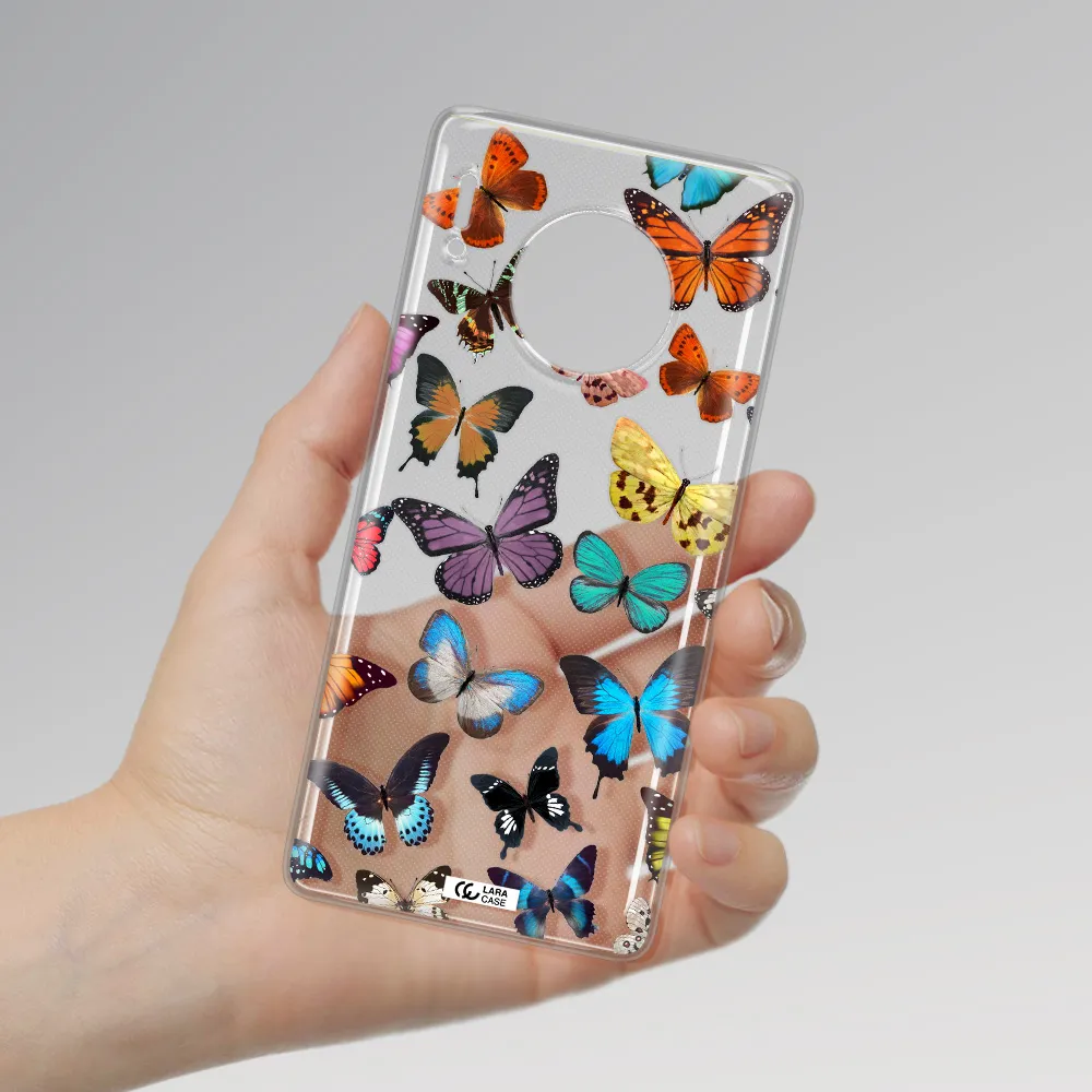 Colorful Butterflies Huawei Mate 30 Pro Clear TPU Case