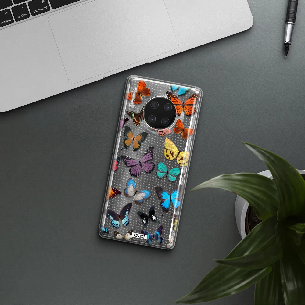Colorful Butterflies Huawei Mate 30 Pro Clear TPU Case