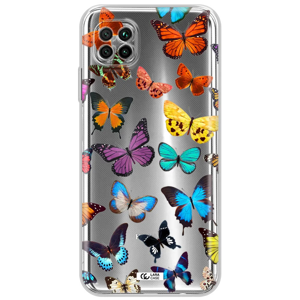 Colorful Butterflies Huawei Nova 7I Clear Tpu Case