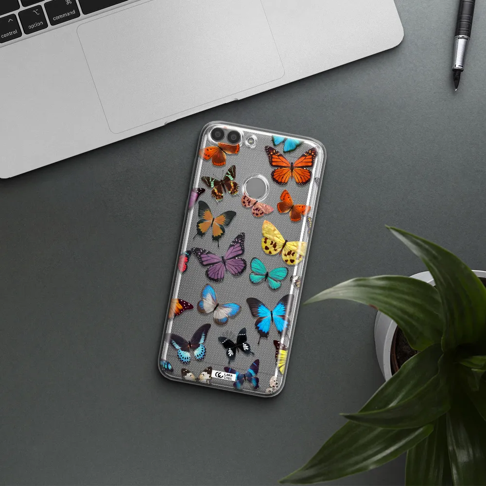 Colorful Butterflies Huawei P Smart 2017 Clear TPU Case