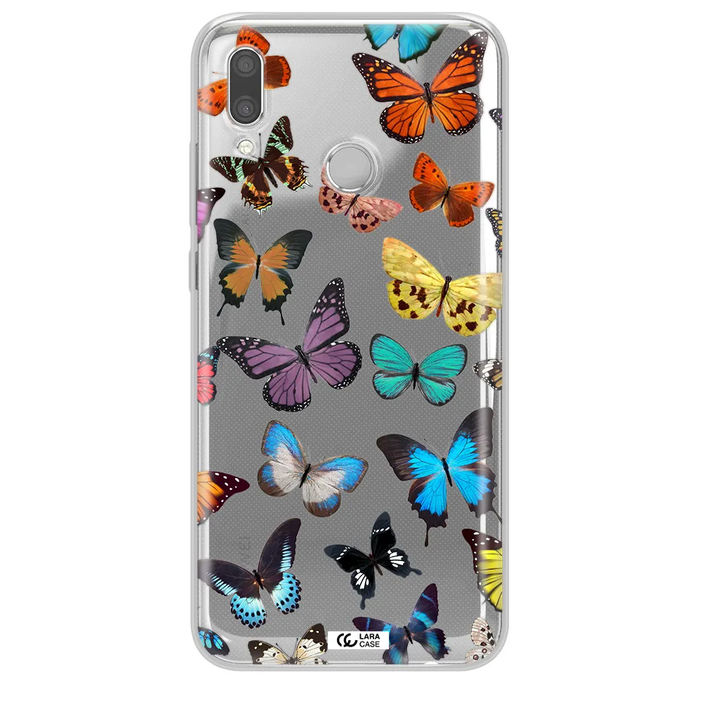 Colorful Butterflies Huawei P Smart 2019 Clear TPU Case