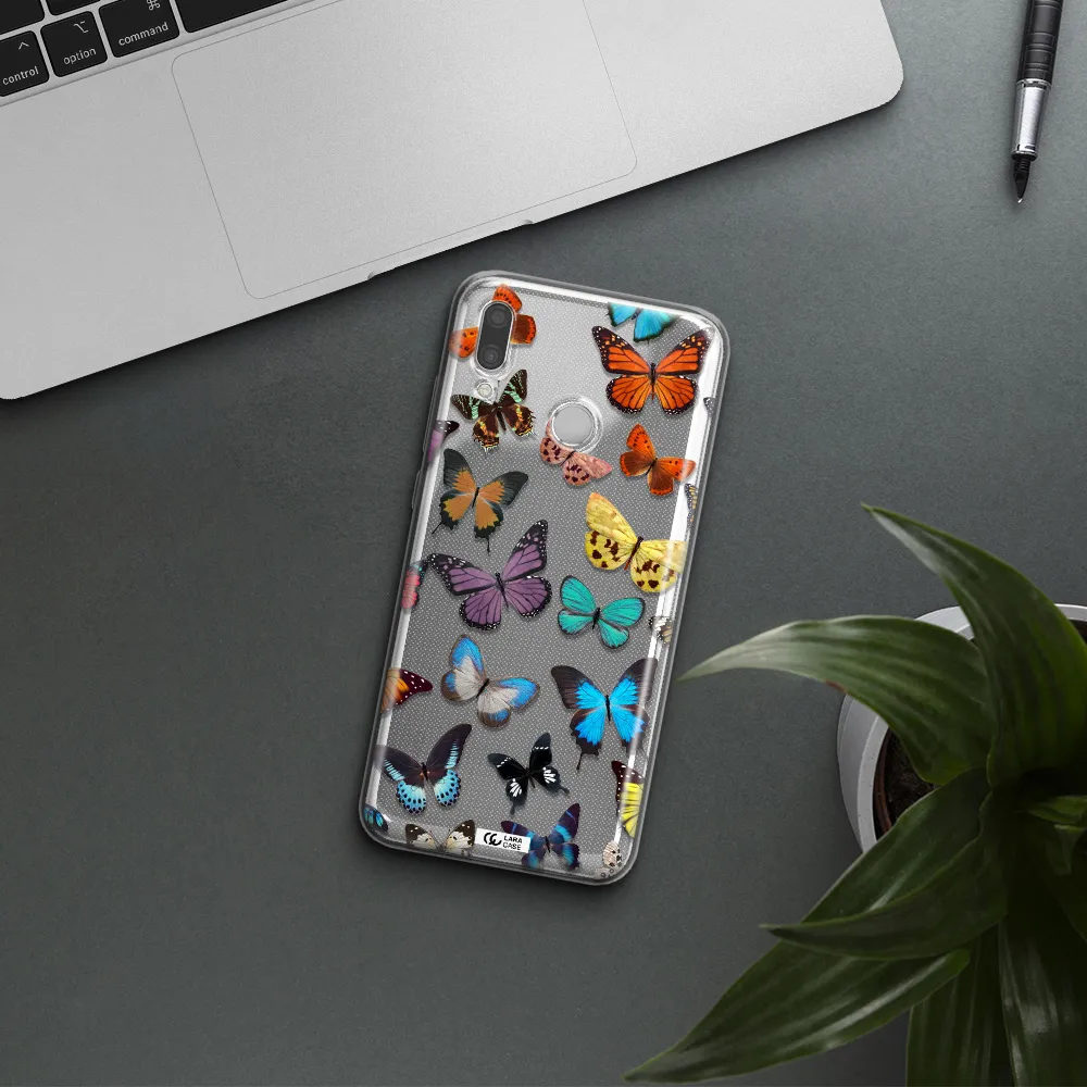 Colorful Butterflies Huawei P Smart 2019 Clear TPU Case