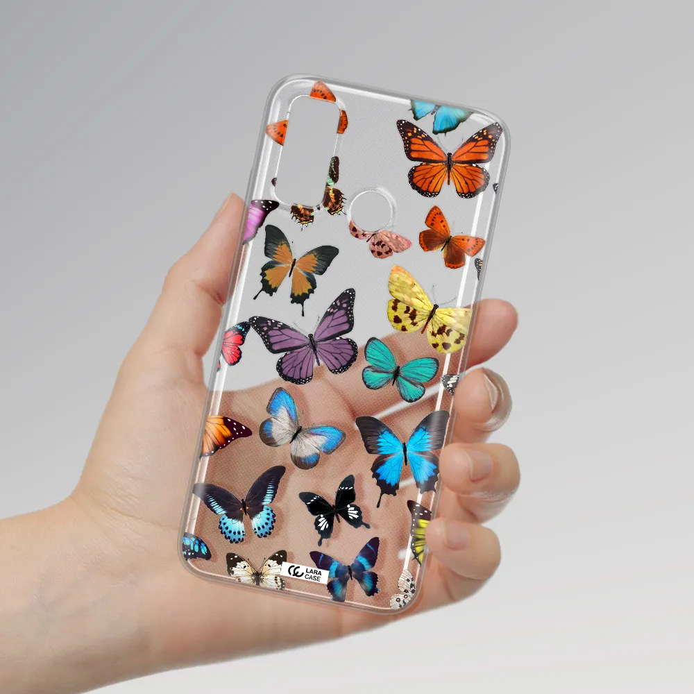 Colorful Butterflies Huawei P Smart 2020 Clear TPU Case