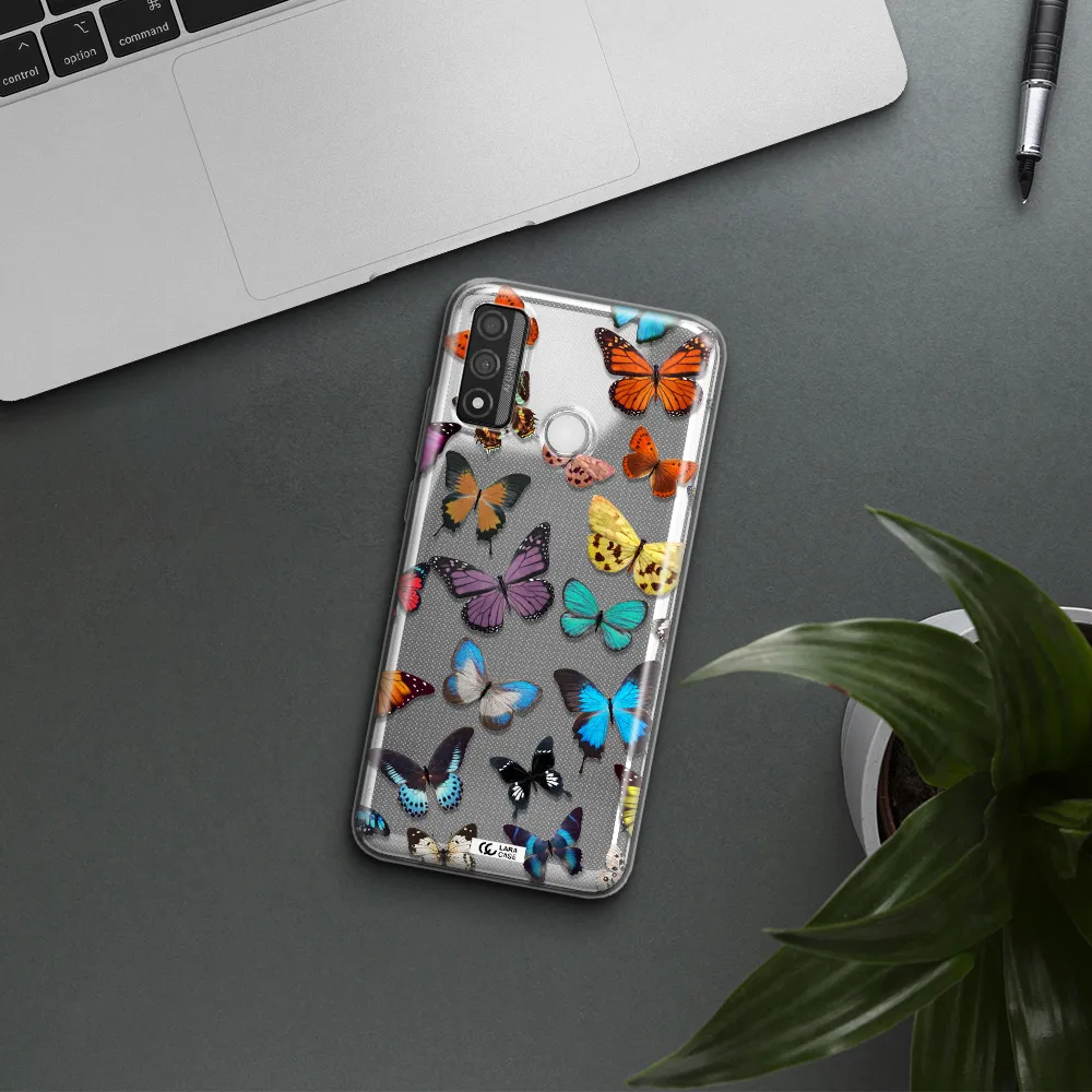 Colorful Butterflies Huawei P Smart 2020 Clear TPU Case