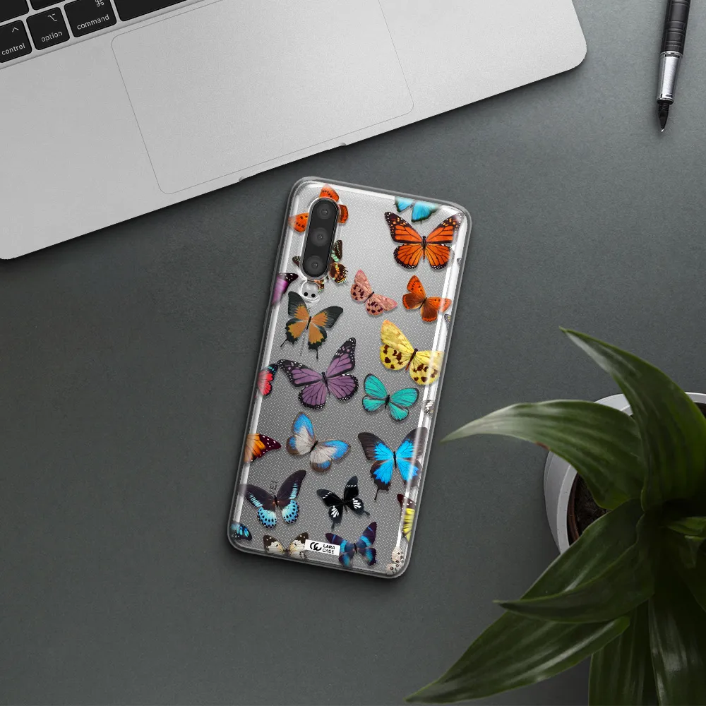 Colorful Butterflies Huawei P30 Clear TPU Case