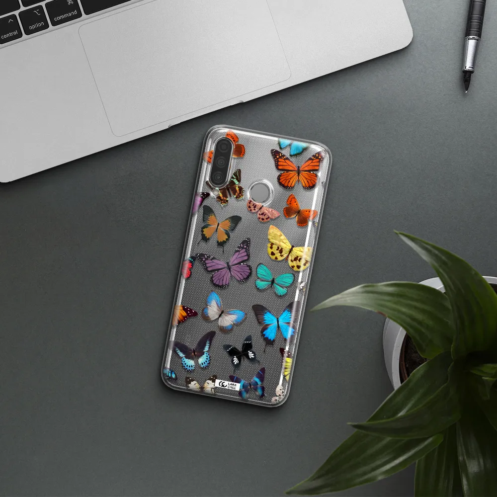 Colorful Butterflies Huawei P30 Lite Clear TPU Case