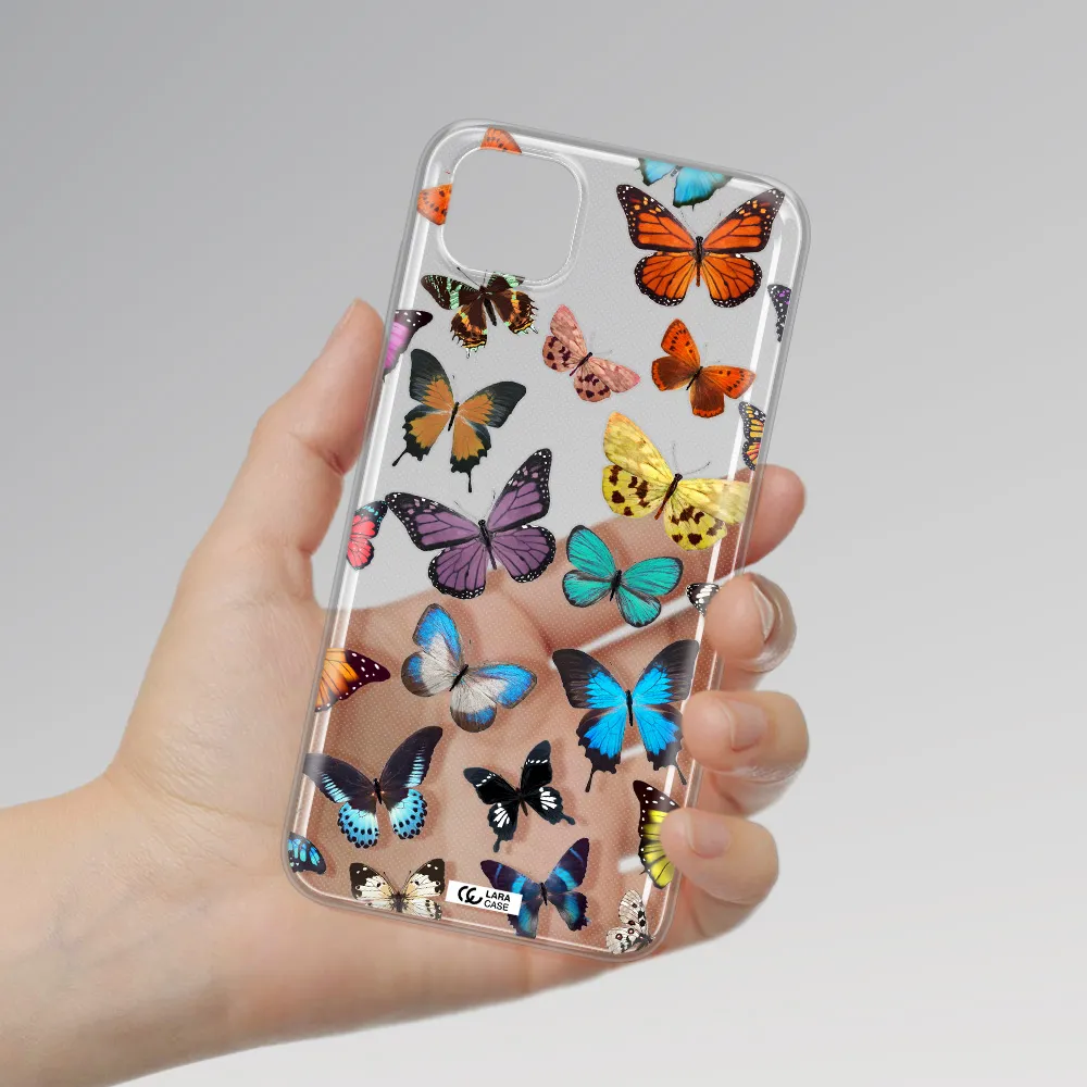 Colorful Butterflies Huawei Y5P Clear TPU Case