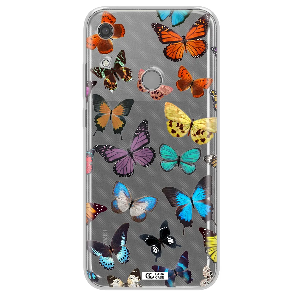 Colorful Butterflies Huawei Y6S Clear TPU Case