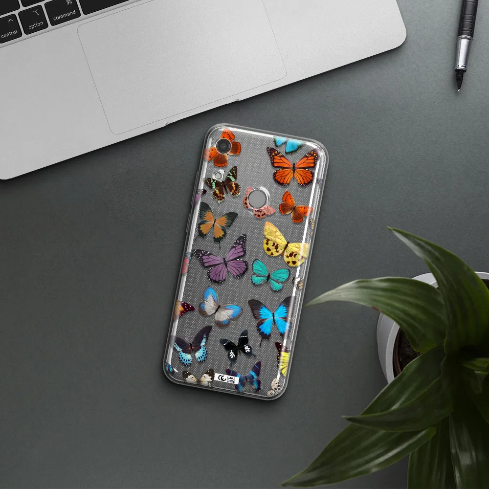 Colorful Butterflies Huawei Y6S Clear TPU Case