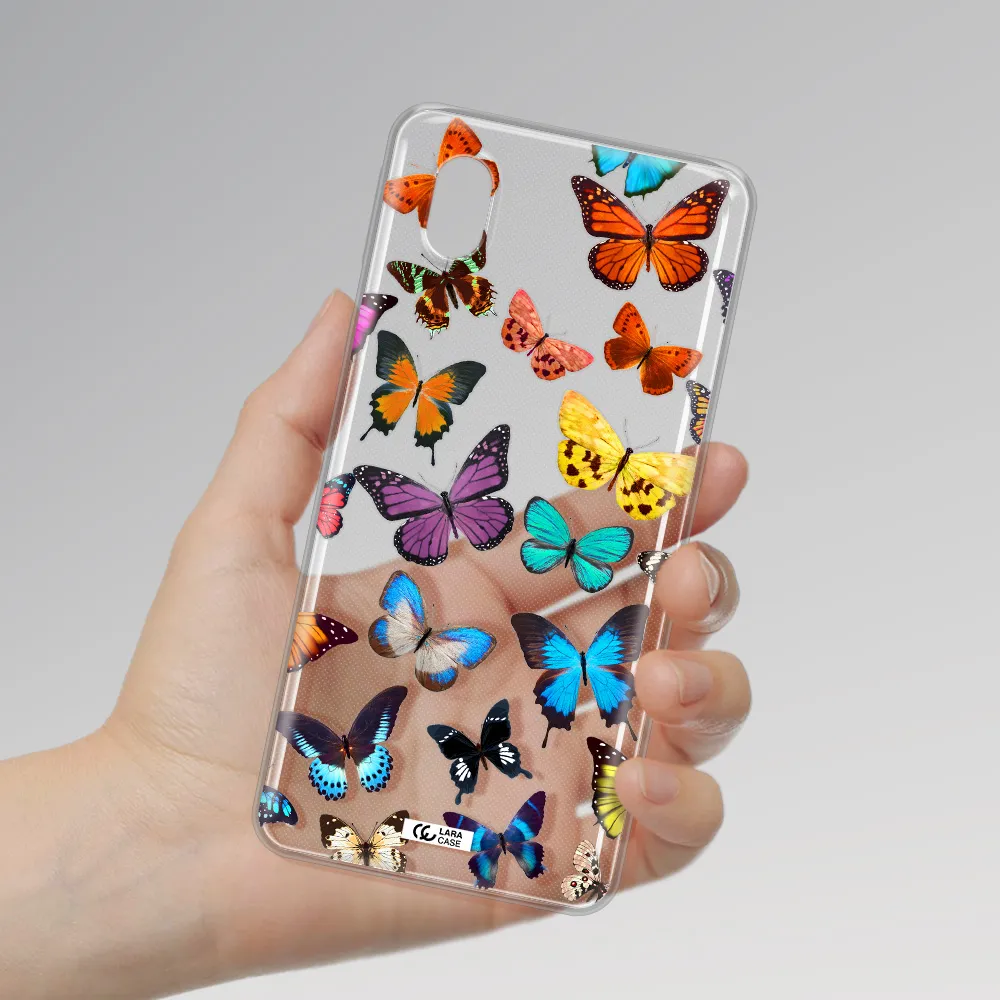 Colorful Butterflies Samsung A01 Core Clear Tpu Case