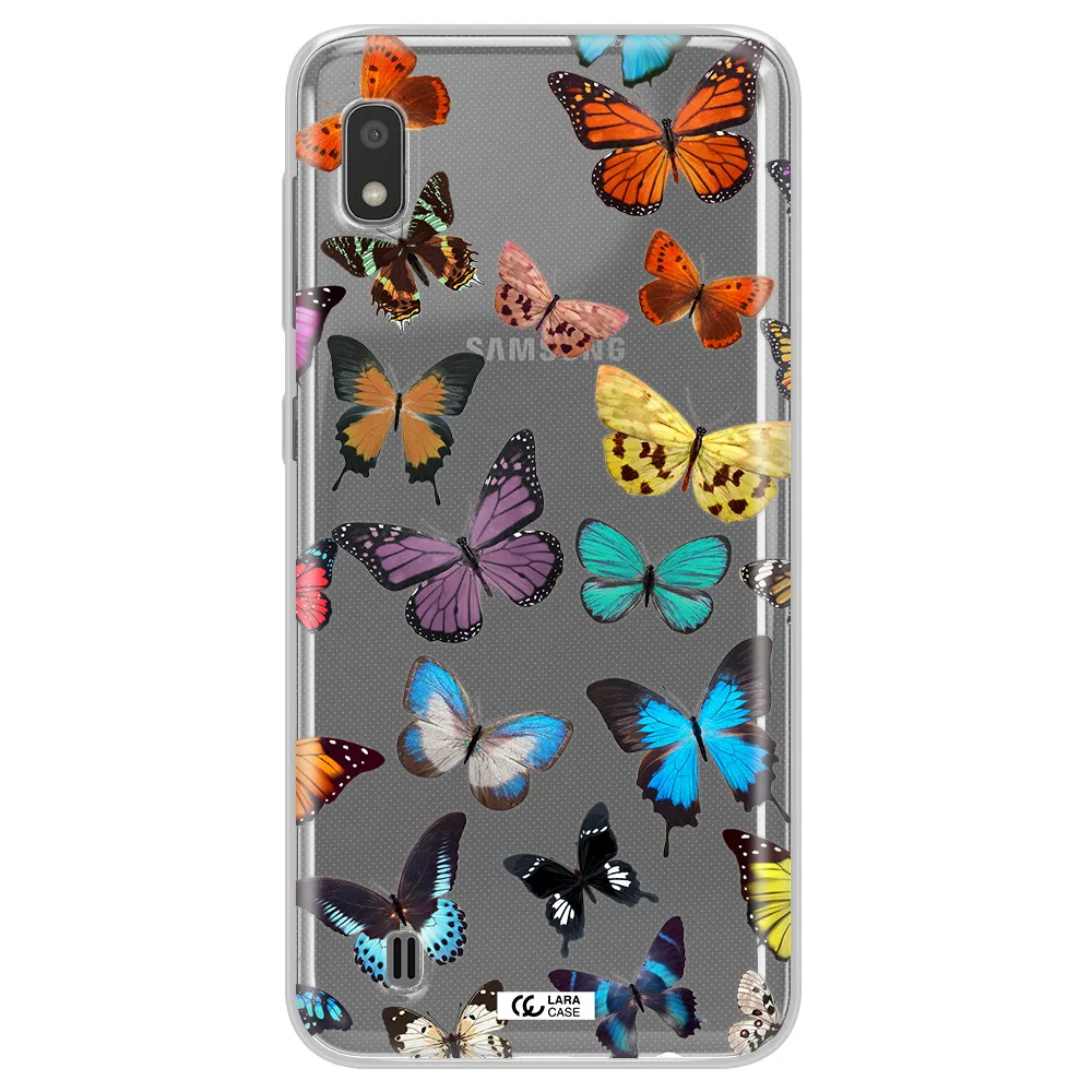 Colorful Butterflies Samsung A10 Clear TPU Case