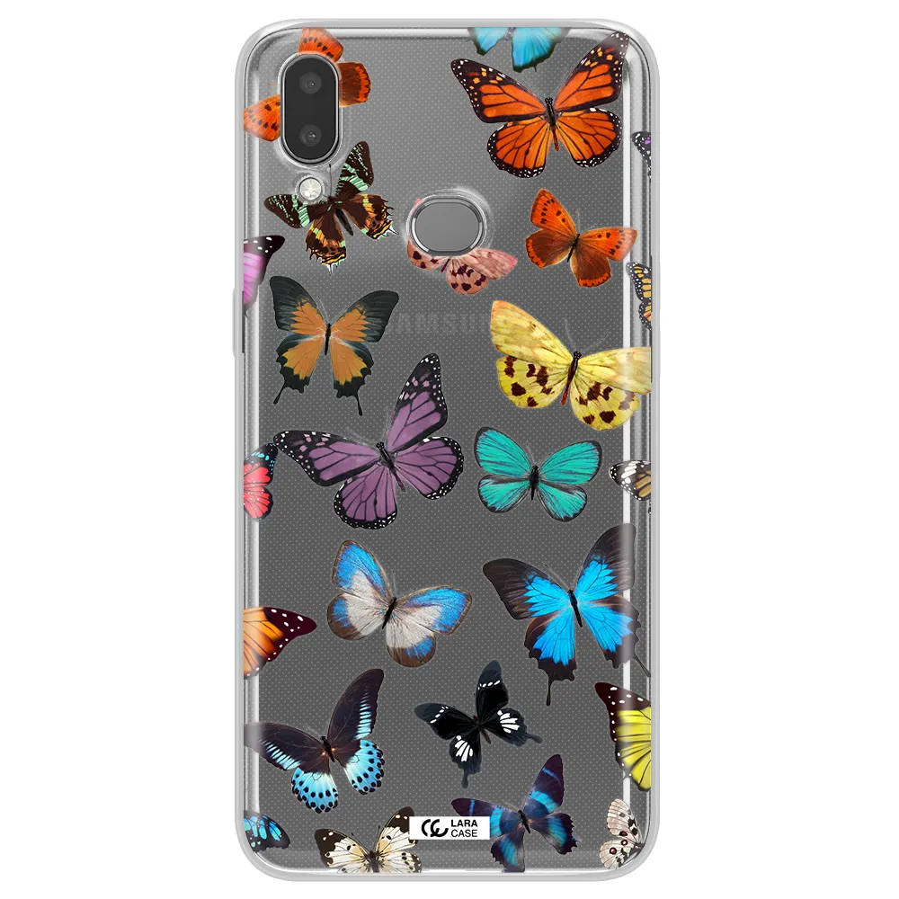Colorful Butterflies Samsung A10S Clear TPU Case