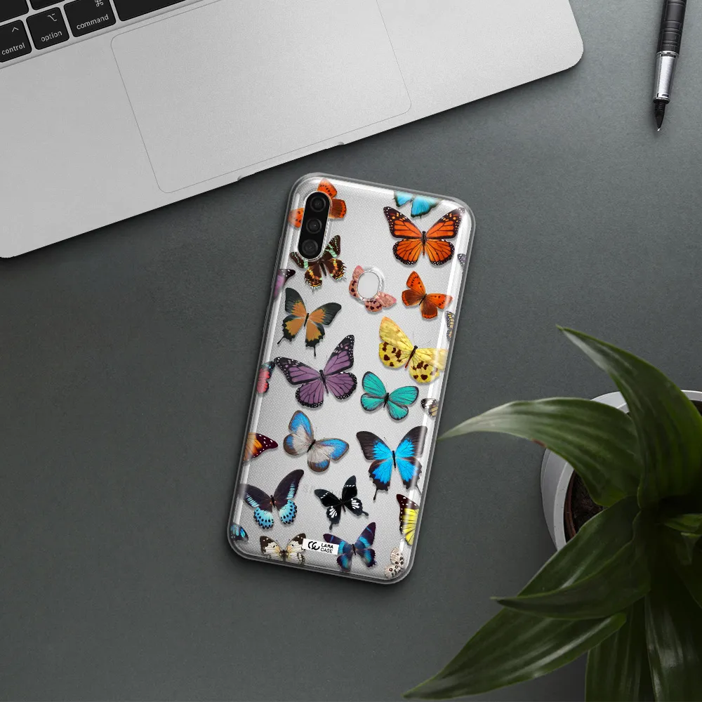 Colorful Butterflies Samsung A11 Clear TPU Case