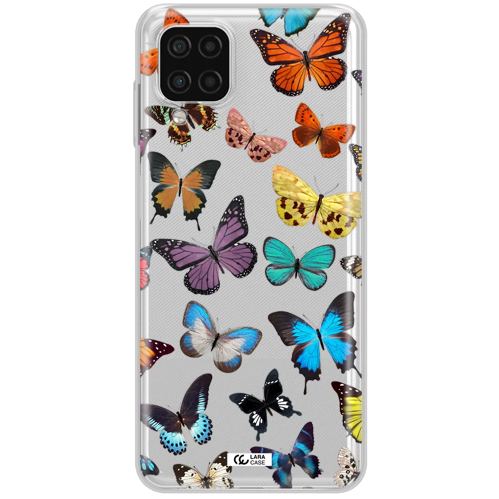 Colorful Butterflies Samsung A12 4g Clear TPU Case