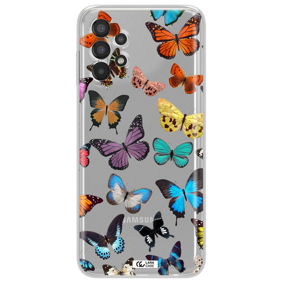 Colorful Butterflies Samsung A13 Clear TPU Case