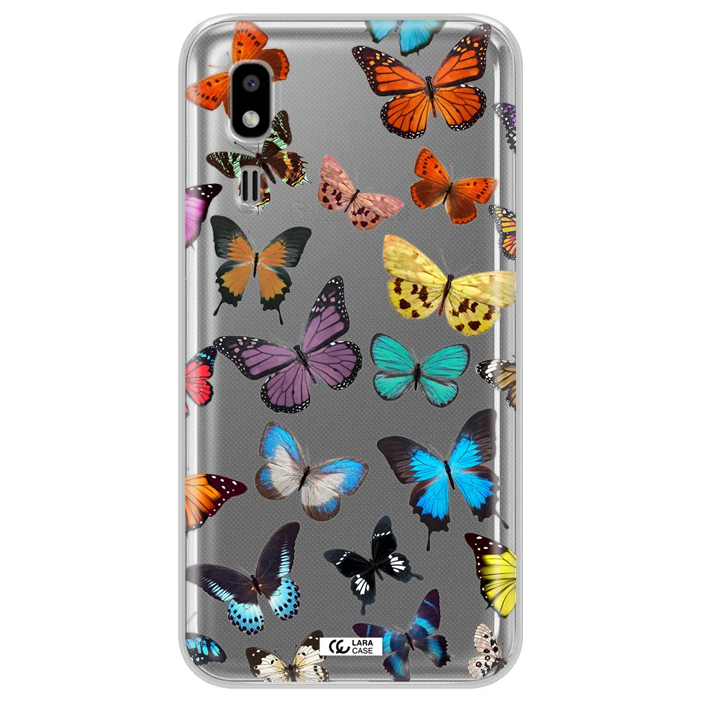 Colorful Butterflies Samsung A2 Core Clear TPU Case