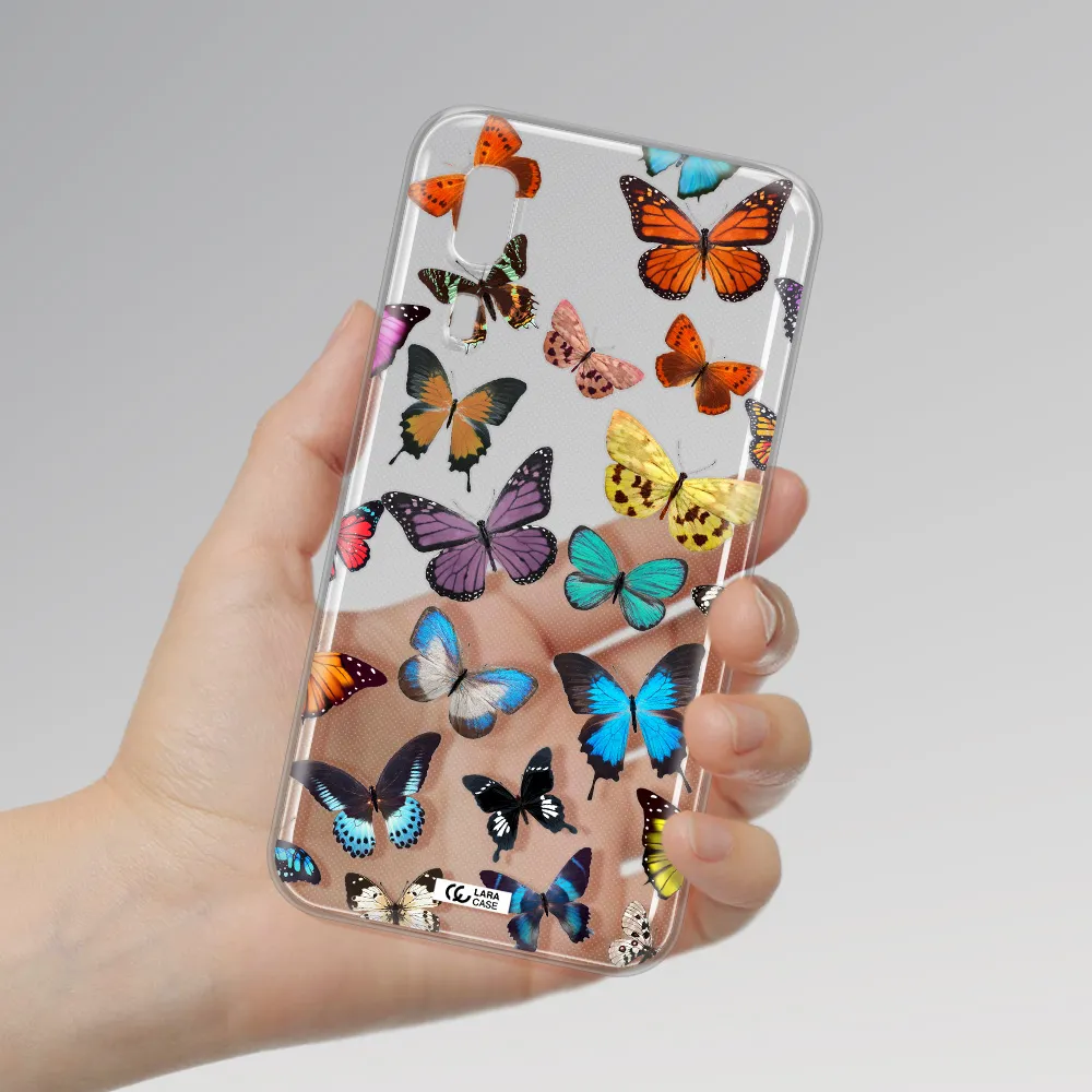 Colorful Butterflies Samsung A2 Core Clear TPU Case