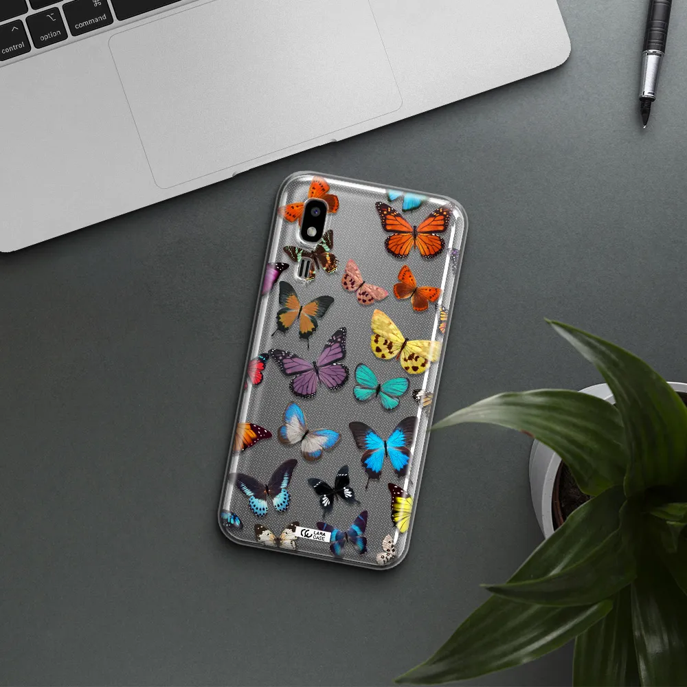 Colorful Butterflies Samsung A2 Core Clear TPU Case