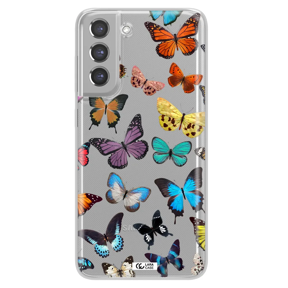 Colorful Butterflies Samsung A21 Fe Clear TPU Case