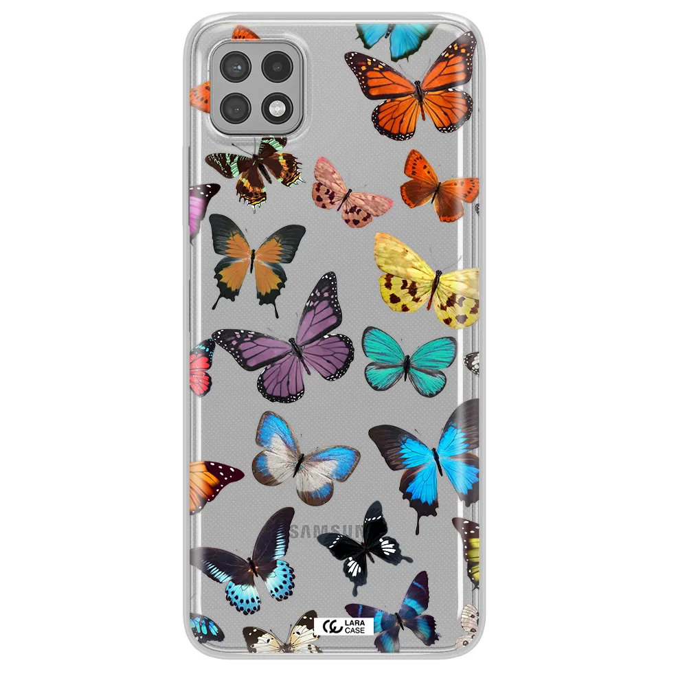 Colorful Butterflies Samsung A22 5g Clear TPU Case
