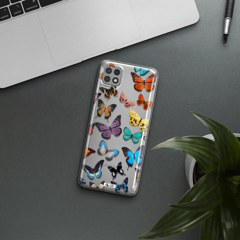 Colorful Butterflies Samsung A22 5g Clear TPU Case