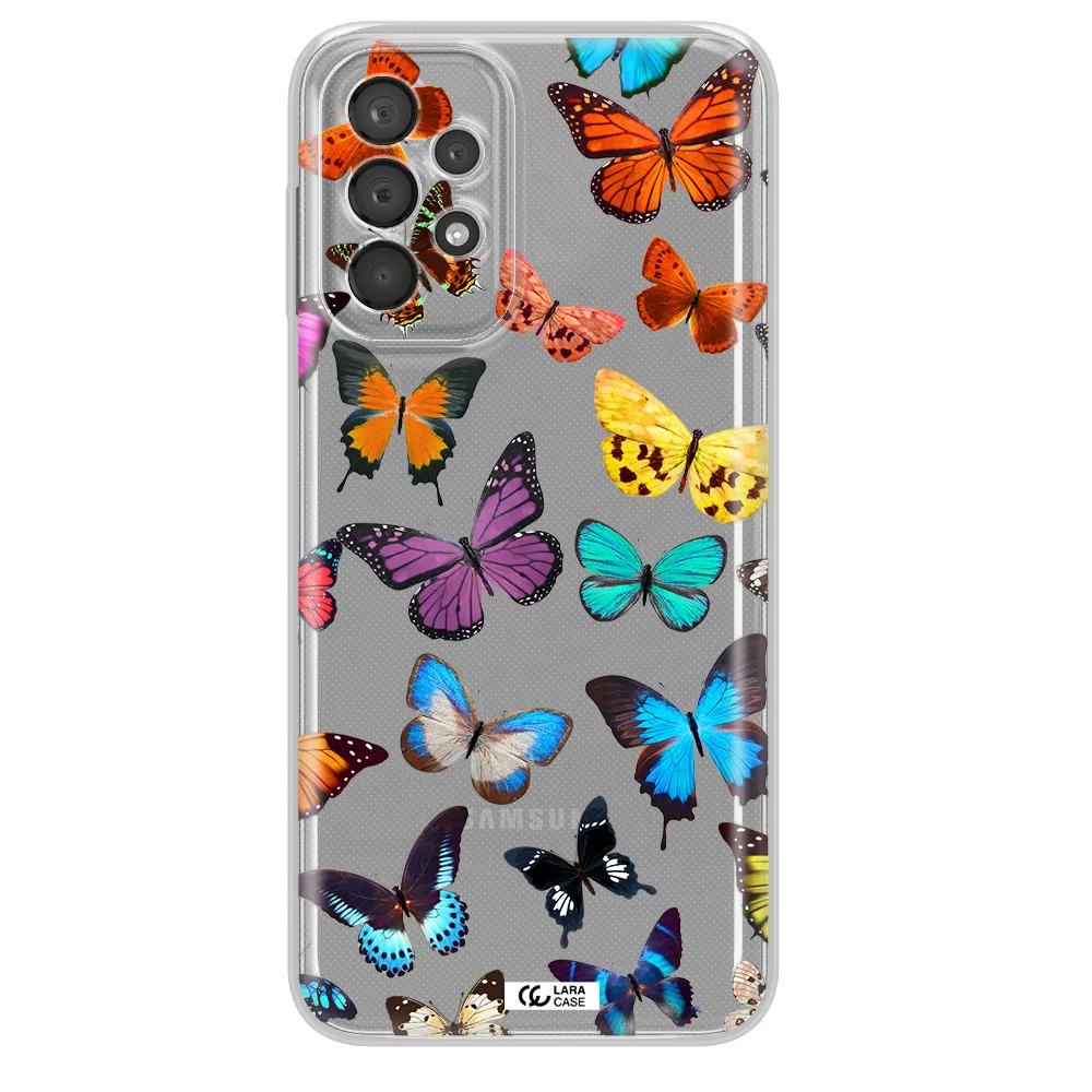 Colorful Butterflies Samsung A23 5G Clear Tpu Case