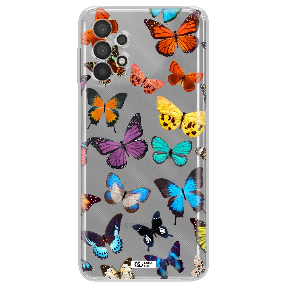 Colorful Butterflies Samsung A32 4G Clear Tpu Case
