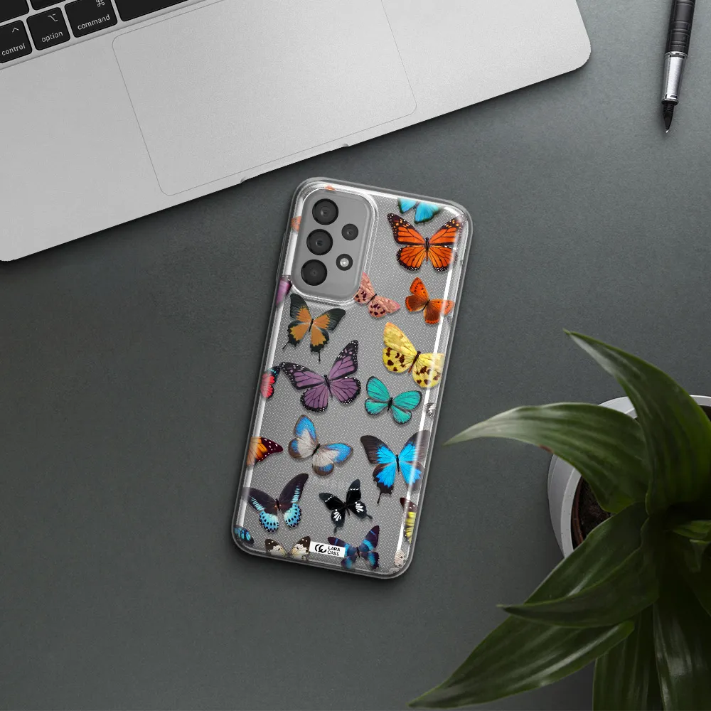 Colorful Butterflies Samsung A33 Clear TPU Case