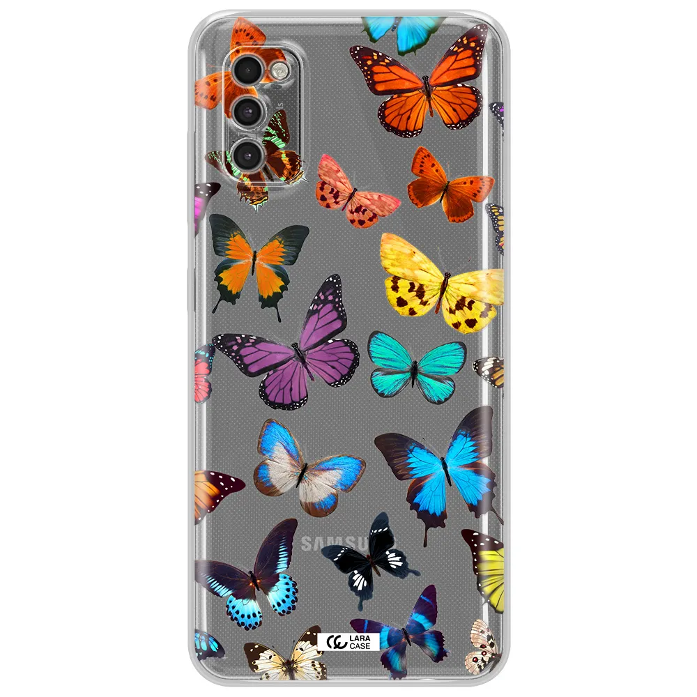 Colorful Butterflies Samsung A41 Clear Tpu Case