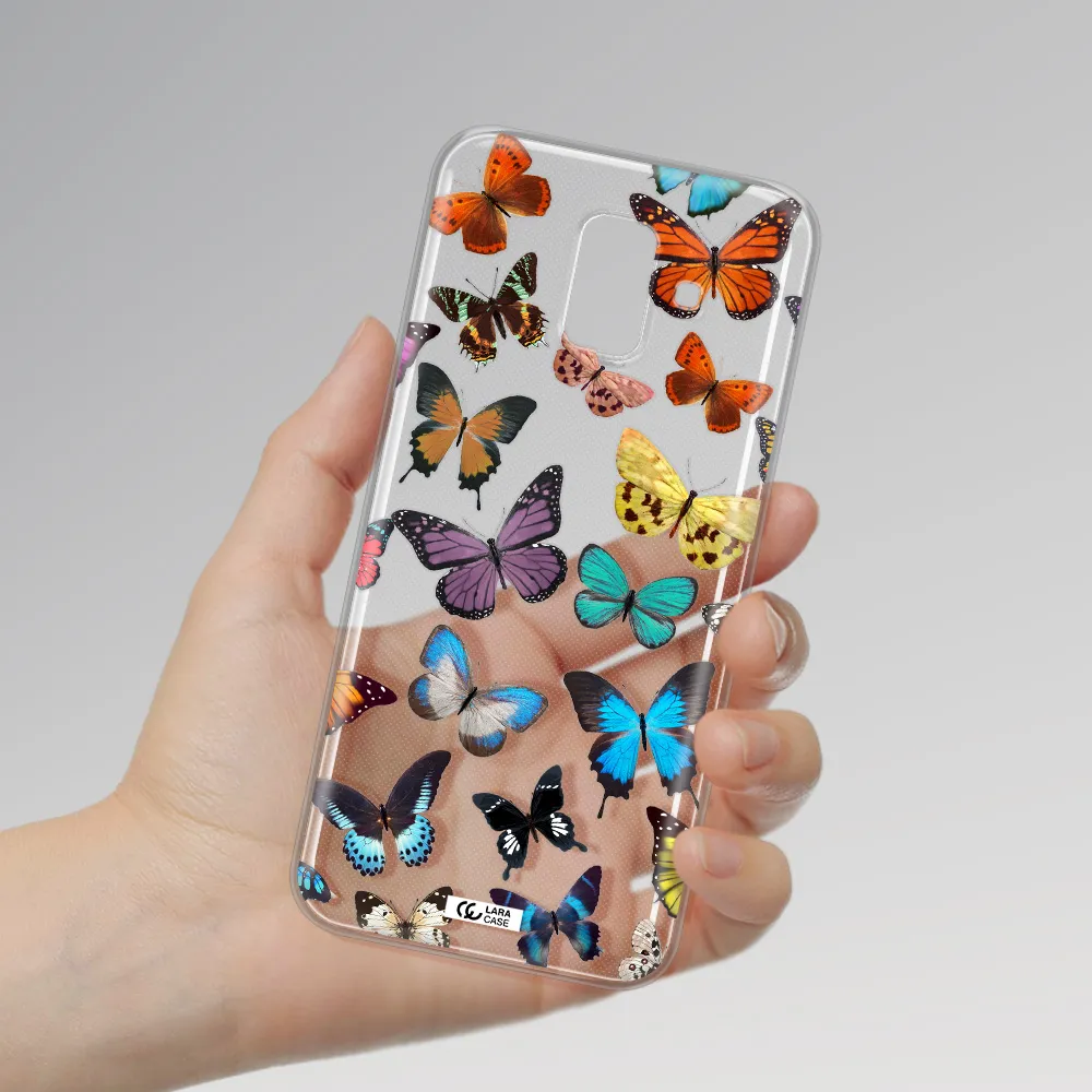 Colorful Butterflies Samsung A6 Clear TPU Case