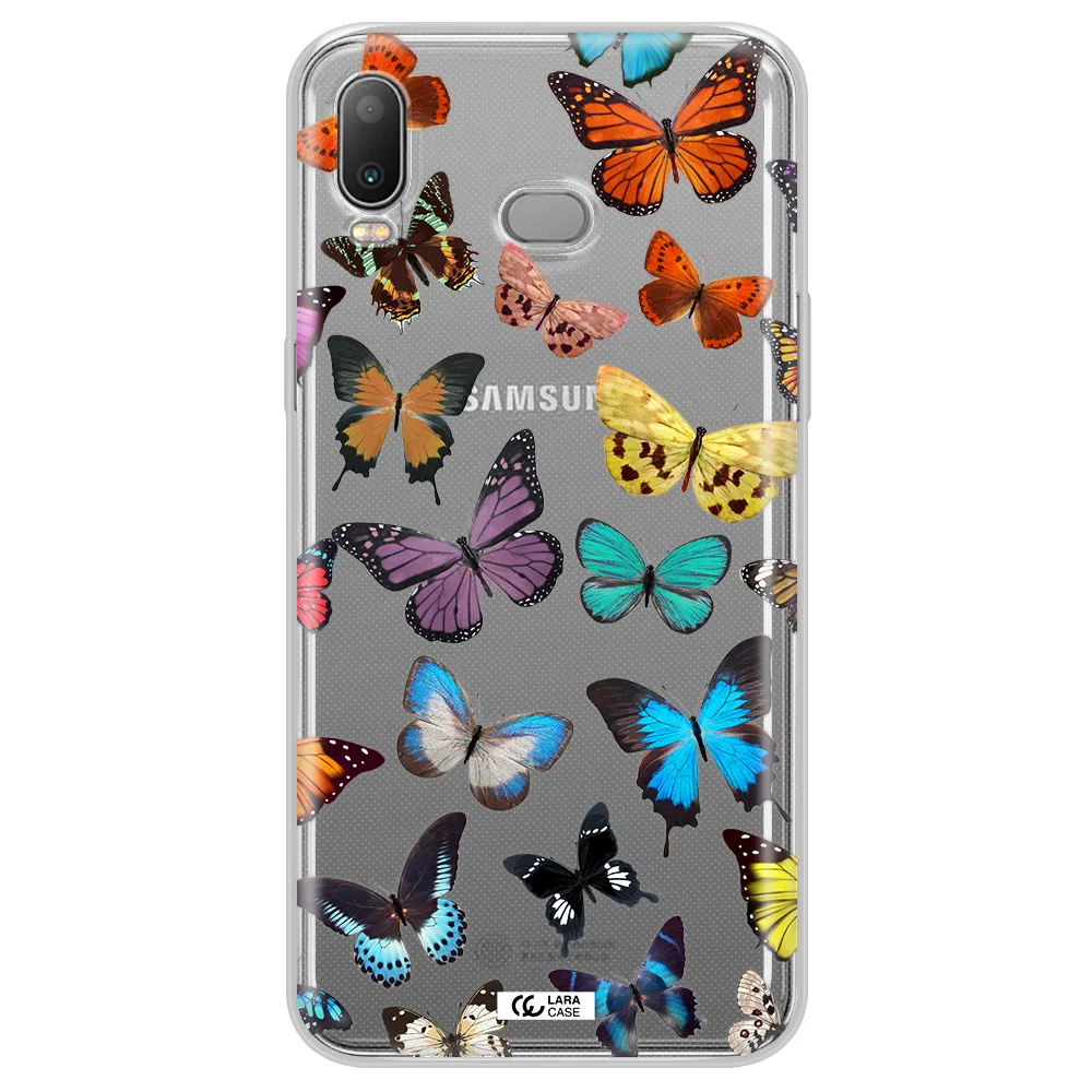 Colorful Butterflies Samsung A6S Clear TPU Case