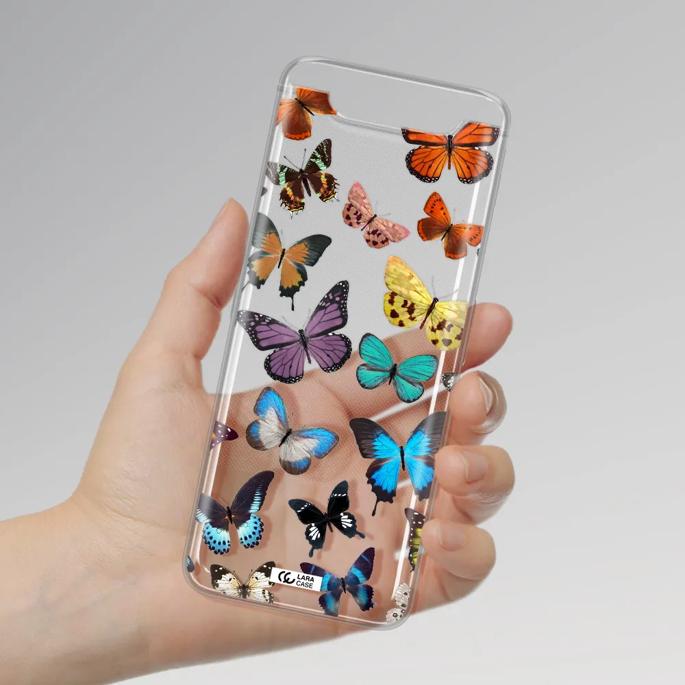 Colorful Butterflies Samsung A80 Clear TPU Case