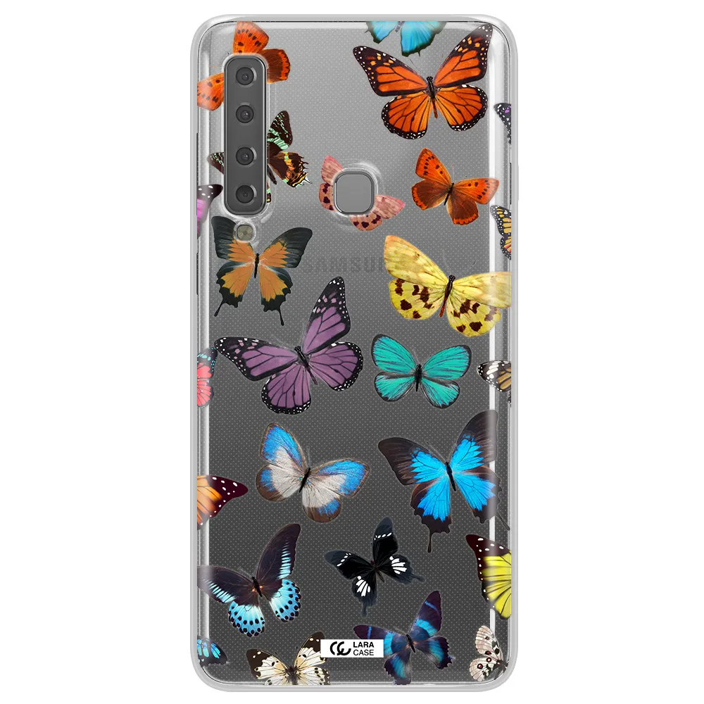 Colorful Butterflies Samsung A9 2018 Clear TPU Case