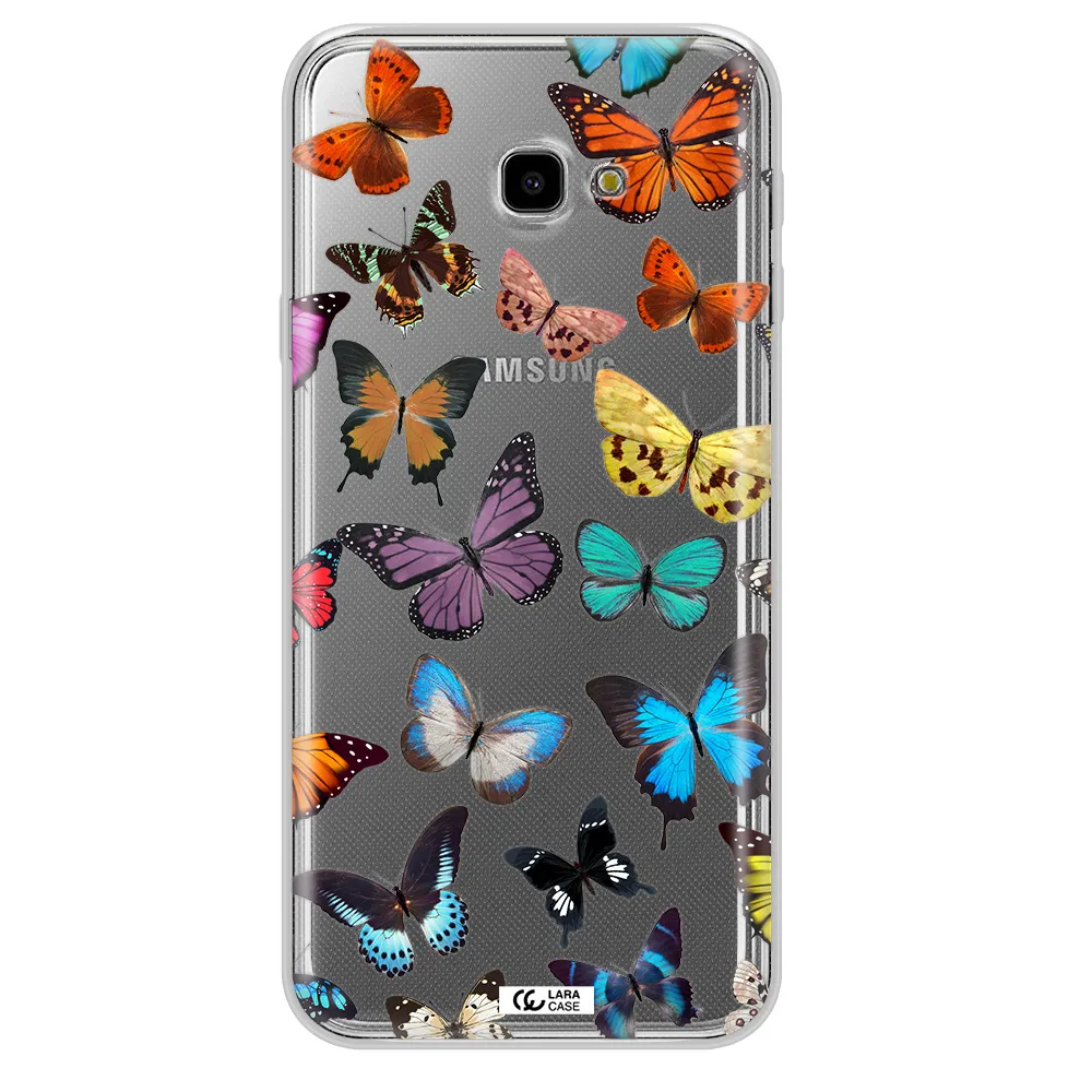 Colorful Butterflies Samsung J4 Plus Clear TPU Case