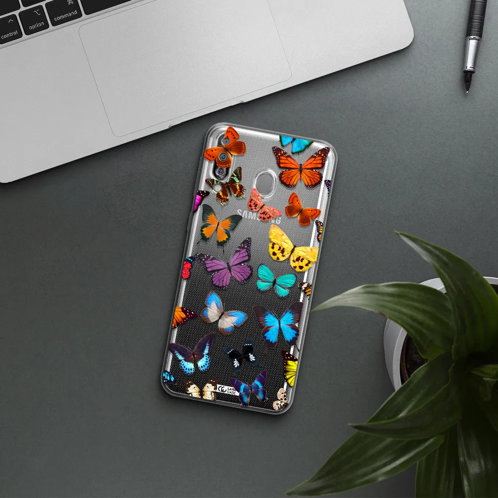 Colorful Butterflies Samsung M30 Clear TPU Case