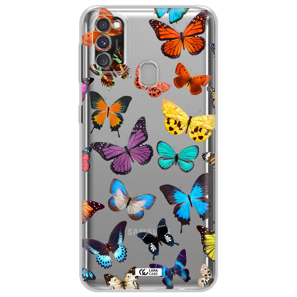 Colorful Butterflies Samsung M30S Clear TPU Case