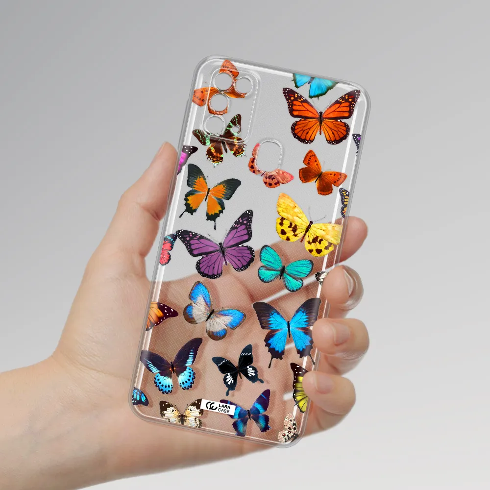 Colorful Butterflies Samsung M31 Clear TPU Case