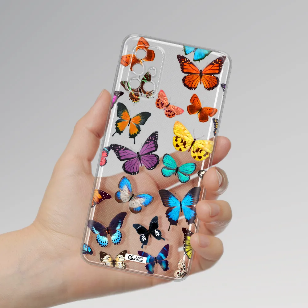 Colorful Butterflies Samsung M31S Clear TPU Case