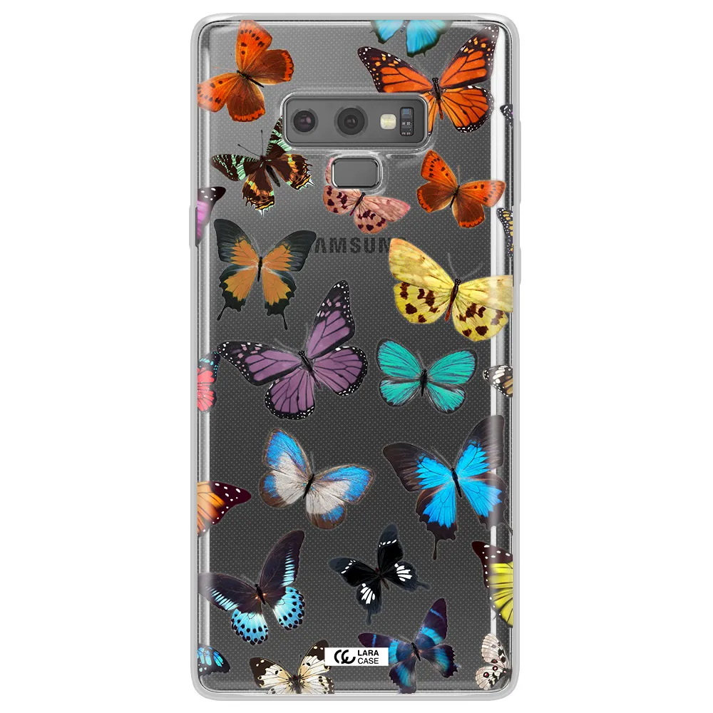 Colorful Butterflies Samsung Note 9 Clear TPU Case