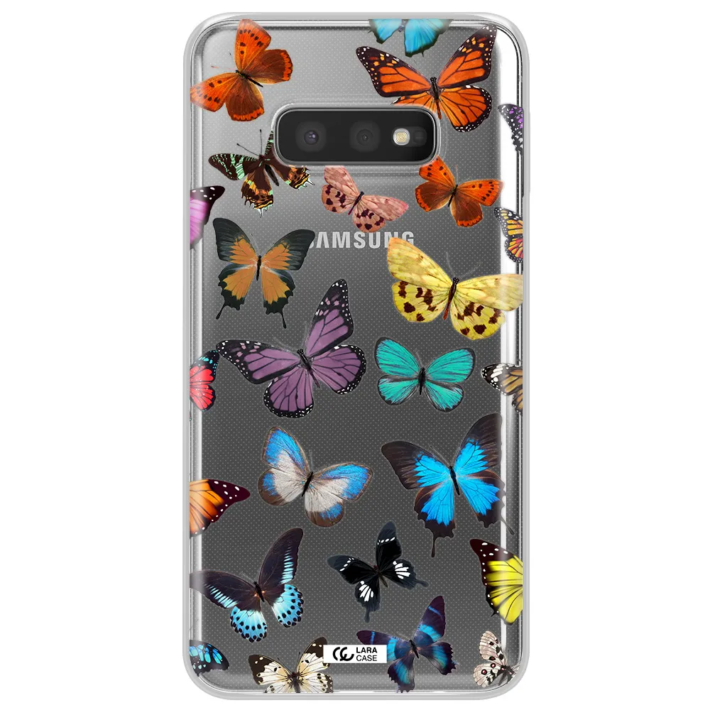 Colorful Butterflies Samsung S10e Clear TPU Case