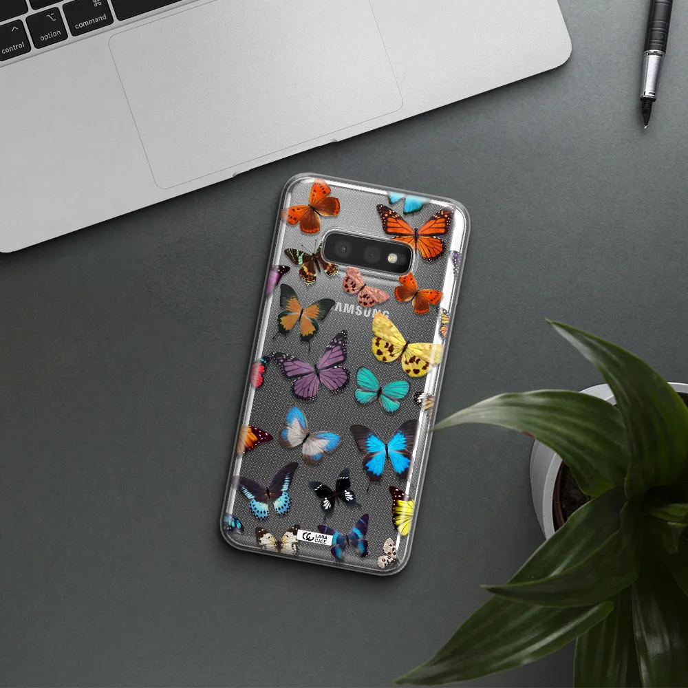 Colorful Butterflies Samsung S10e Clear TPU Case