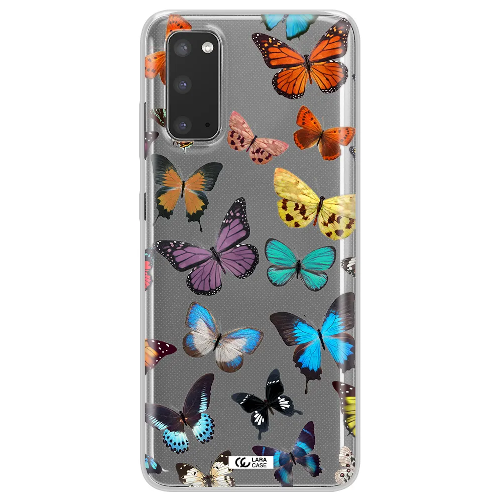 Colorful Butterflies Samsung S20 Clear TPU Case