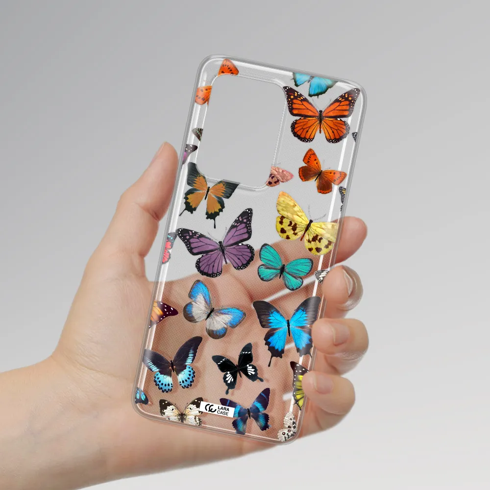 Colorful Butterflies Samsung S20 Ultra Clear TPU Case