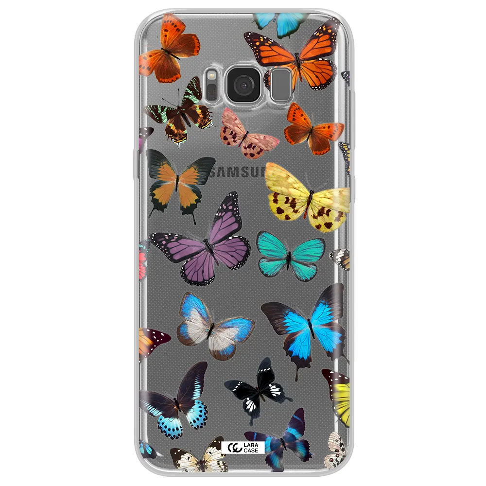 Colorful Butterflies Samsung S8 Clear TPU Case