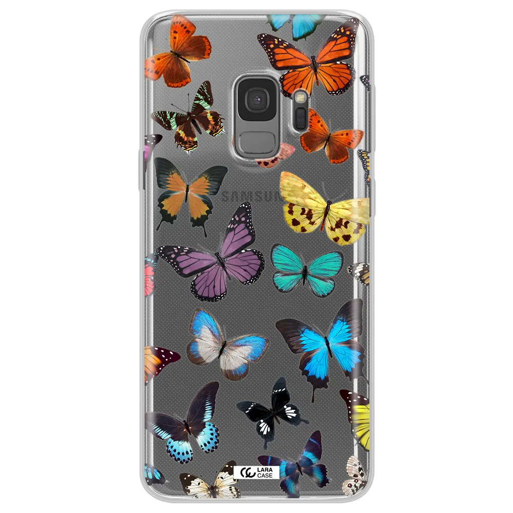 Colorful Butterflies Samsung S9 Clear TPU Case